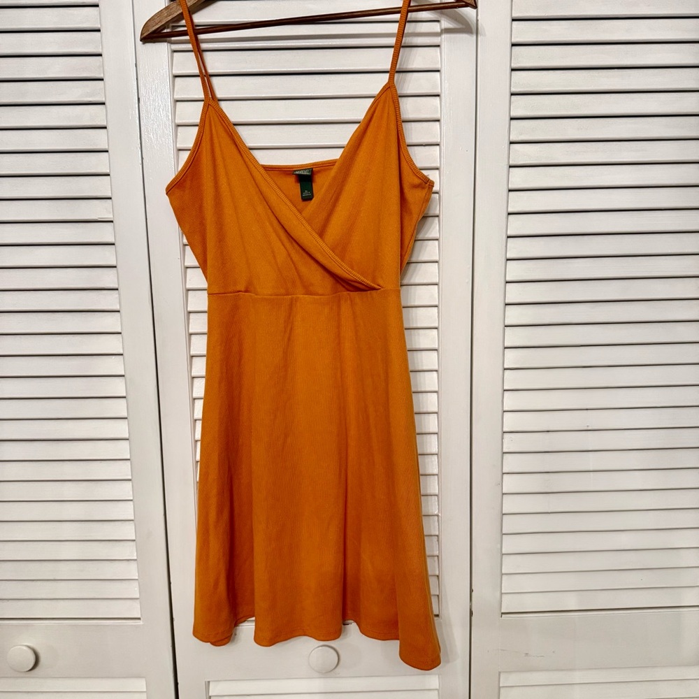 Wild Fable Orange Wrap Mini Dress Spaghetti Strapping